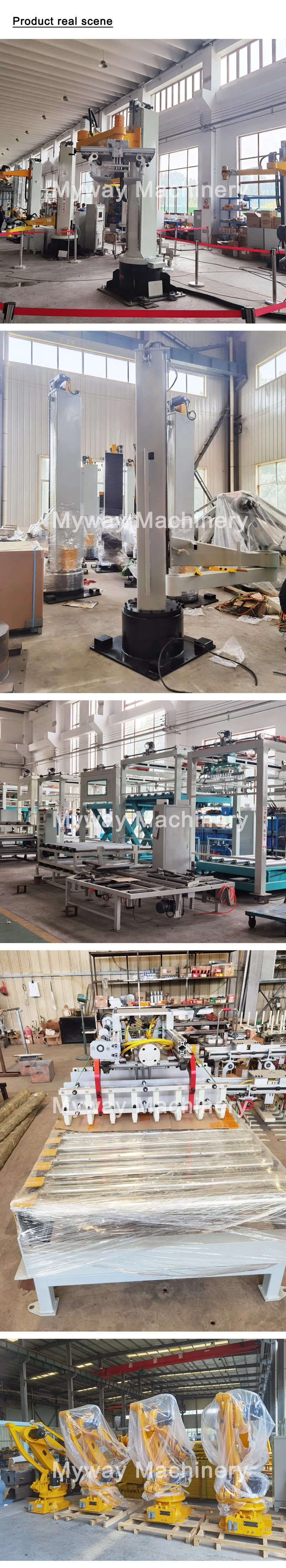 Automatic Palletizer Conveying and Packaging Line Robot Palletizing Cartons Boxs Bags Gantry Type Palletizer Machine