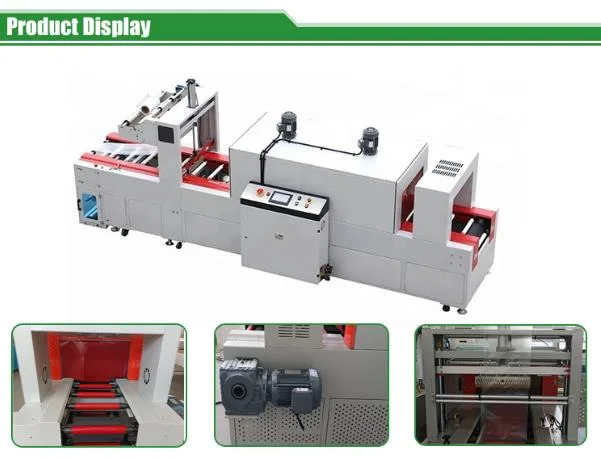 Shanghai Factory Auto Cable Coils Plastic Film PE Sealer and Shrink Packing Machine with Conveying Line