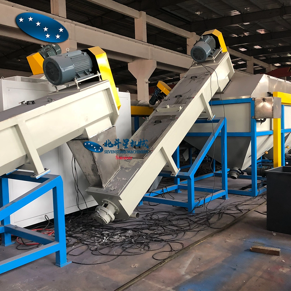 Plastic Bags Friction Washer / Plastic Film Friction Washing Recycling Machine with Removable Blade