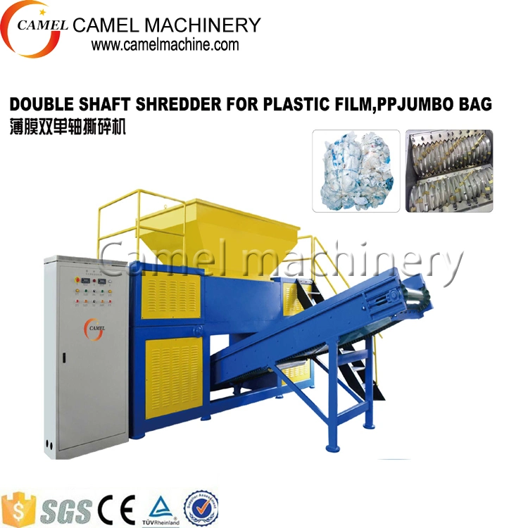 Double Shaft Plastic Shredder Machine for Waste Recycling