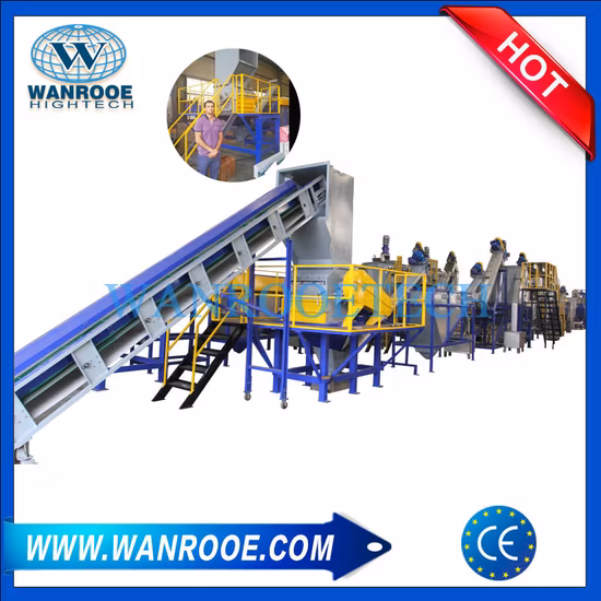 Machine flottante en plastique de lavage à la vapeur chaude de bouteille d'animal familier de friction horizontale