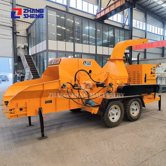 Broyeur industriel de broyeur de branche d'arbre de 12 pouces grande machine déchiqueteuse en bois