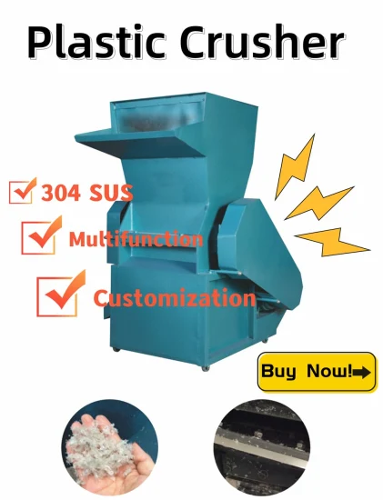 Machine de broyeur de film plastique à haut rendement pour tissus/bouteille en plastique/sac/recyclé